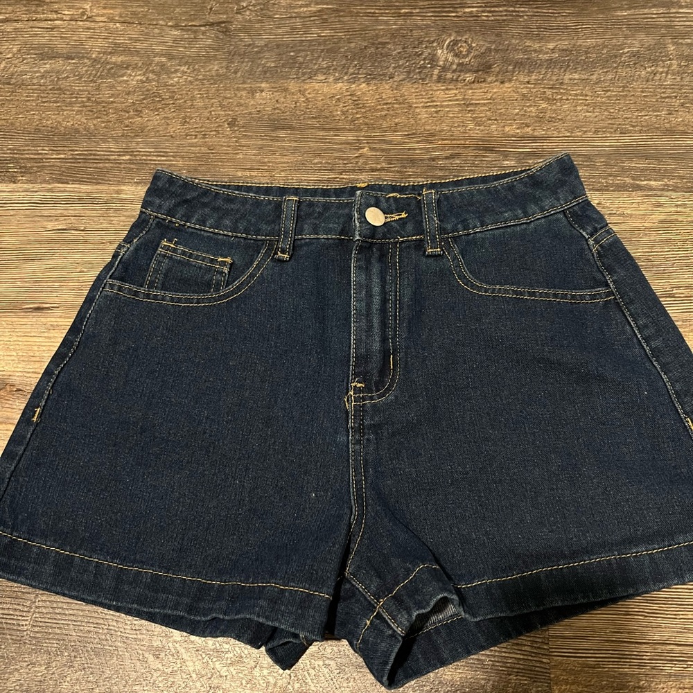 SHEIN Dark Blue Jean Shorts